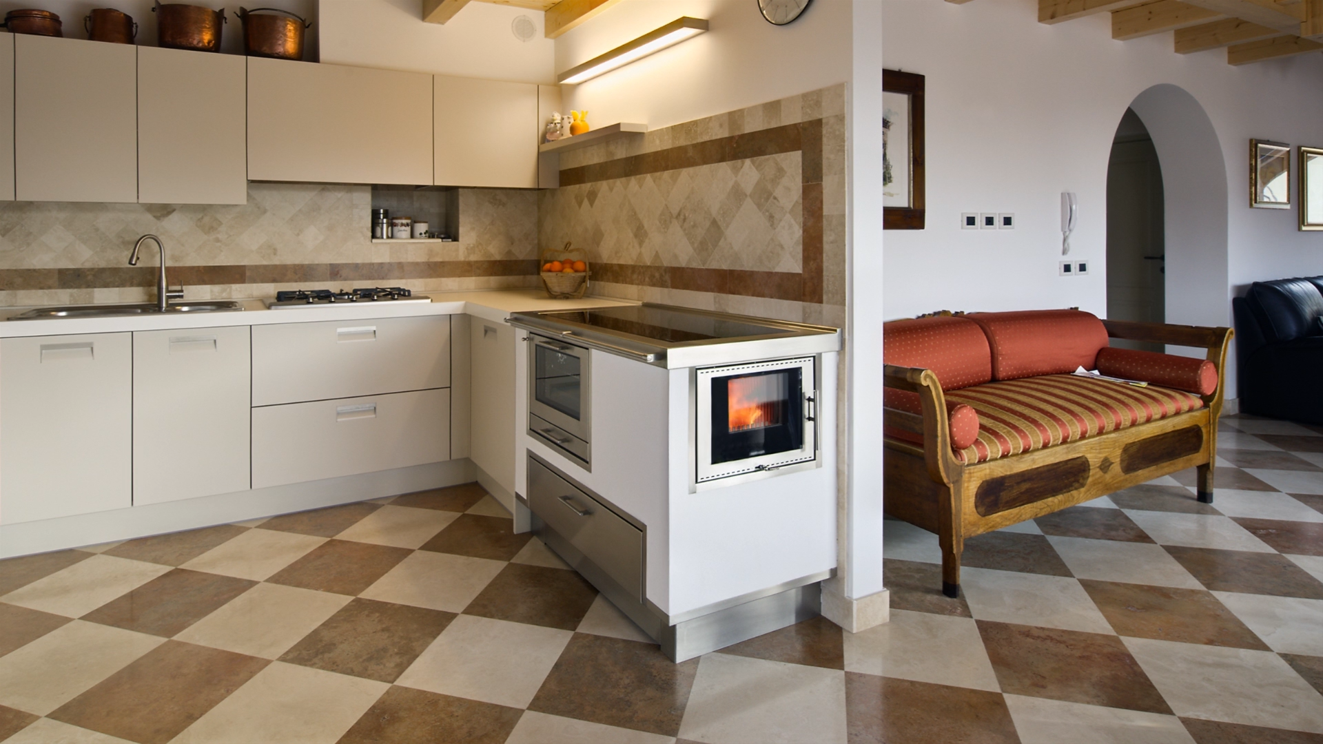 Cocina de leña Pertinger 100XL de la línea Panorama.