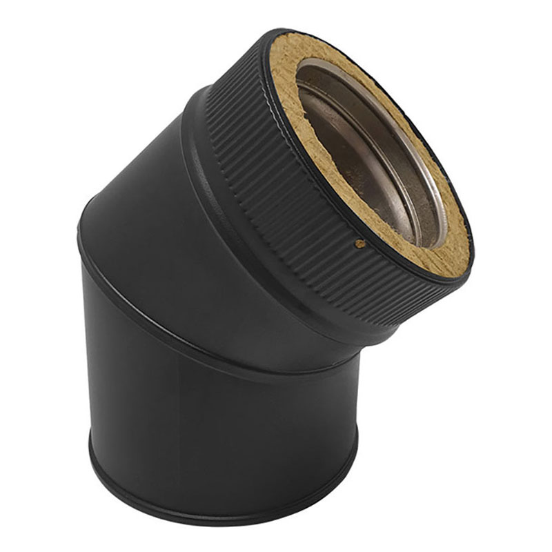 Conducto de humos Bofill TDPIP, negro mate.